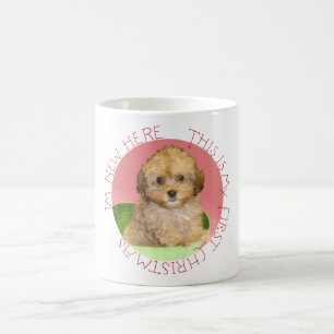 Cavachon Puppy First Christmas Coffee Mug