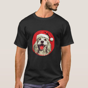 Cavachon Santa Hat Funny Xmas Mom Dad Dog Lovers C T-Shirt