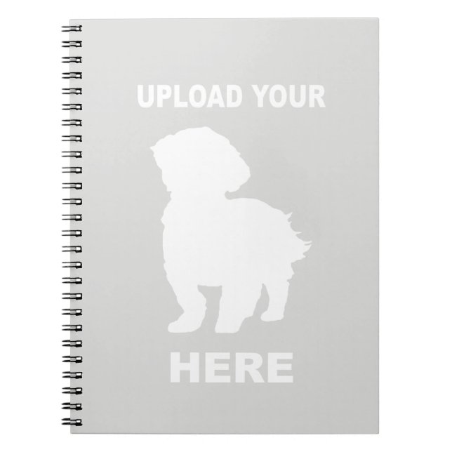 Cavachon Upload Your Dog Photo Notebook (Front)
