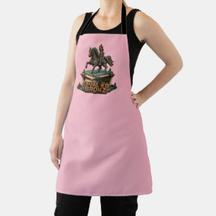 Caval ed Bronz - Torino Statue Blocky Voxel Art Apron
