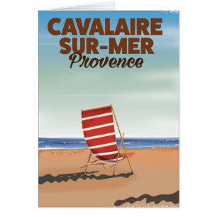 Cavalaire-sur-Mer Provence beach travel poster