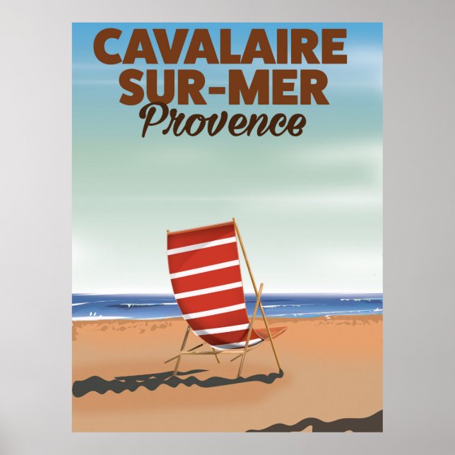 Cavalaire-sur-Mer Provence beach travel poster (Front)