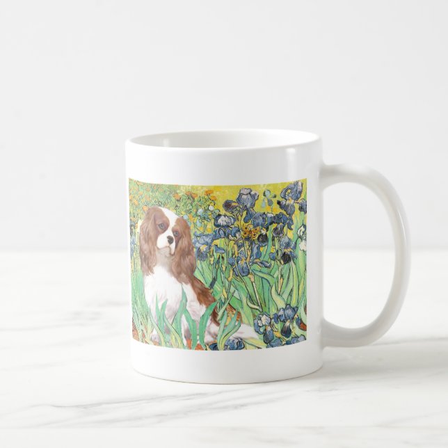 Cavalier 2 (Bl) - Irises Coffee Mug (Right)