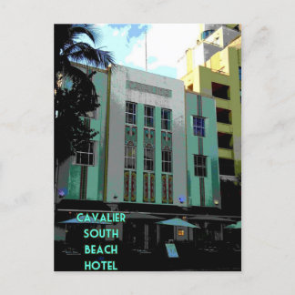 Cavalier Art Deco Miami Poster Postcard