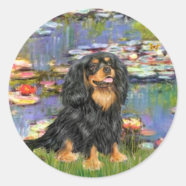 Cavalier (BT) - Lilies 2 Classic Round Sticker (Front)