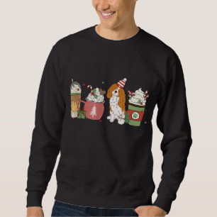 Cavalier Coffee Latte Winter Christmas Cavie Dog M Sweatshirt