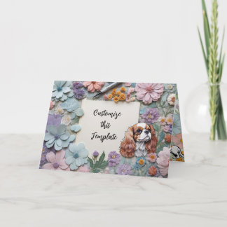 Cavalier custom thank you card