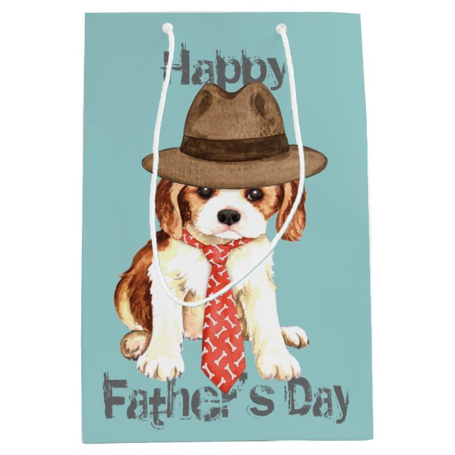 Cavalier Dad Medium Gift Bag (Front)