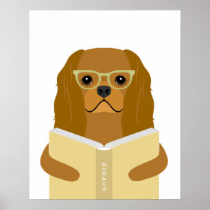 Cavalier Dog Personalised Print
