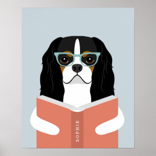 Cavalier Dog Personalised Print