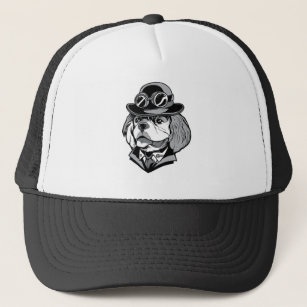Cavalier Dog Steampunk Trucker Hat