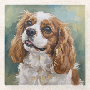 Cavalier Glass Coaster for Dog Lovers