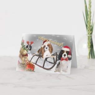 Cavalier Have A Yappy Christmas Holiday Card