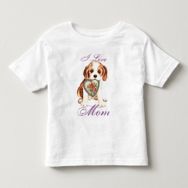 Cavalier Heart Mum Toddler T-Shirt (Front)