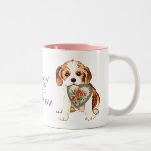 Cavalier Heart Mum Two-Tone Coffee Mug