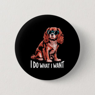 Cavalier King Charles Art For Men Women Cavalier S 6 Cm Round Badge