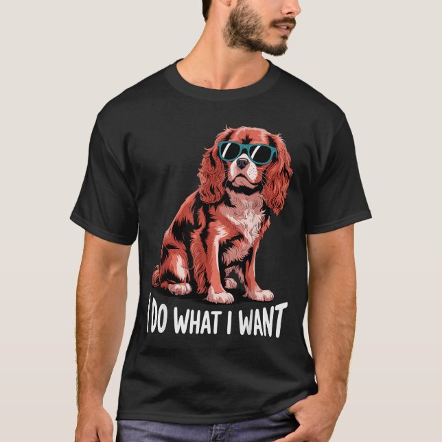 Cavalier King Charles Art For Men Women Cavalier S T-Shirt (Front)