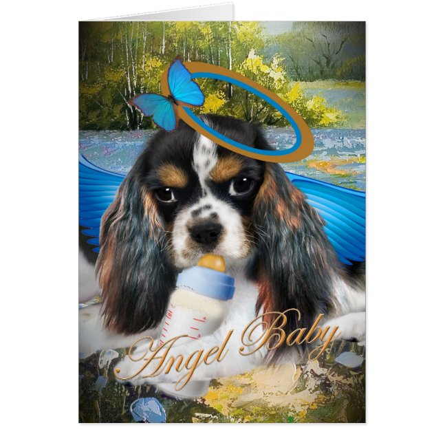 Cavalier King Charles Baby Card (Front)