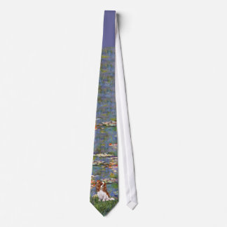 Cavalier King Charles (Blenheim) - Lilies 2 Tie