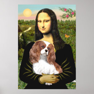 Cavalier King Charles (Blenheim) - Mona Lisa Poster
