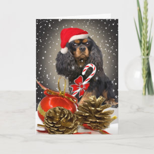 Cavalier King Charles Christmas card