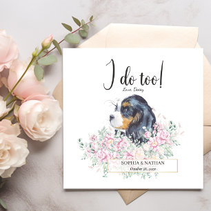 Cavalier King Charles Dog Wedding Cocktail Napkins