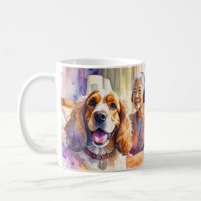 Cavalier King Charles Friendly Spaniel Mug (Left)