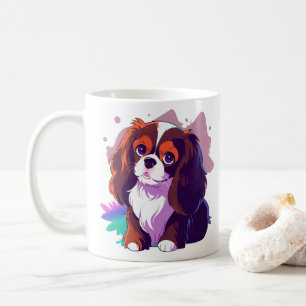 Cavalier King Charles Pastel more Splash of Colour Coffee Mug