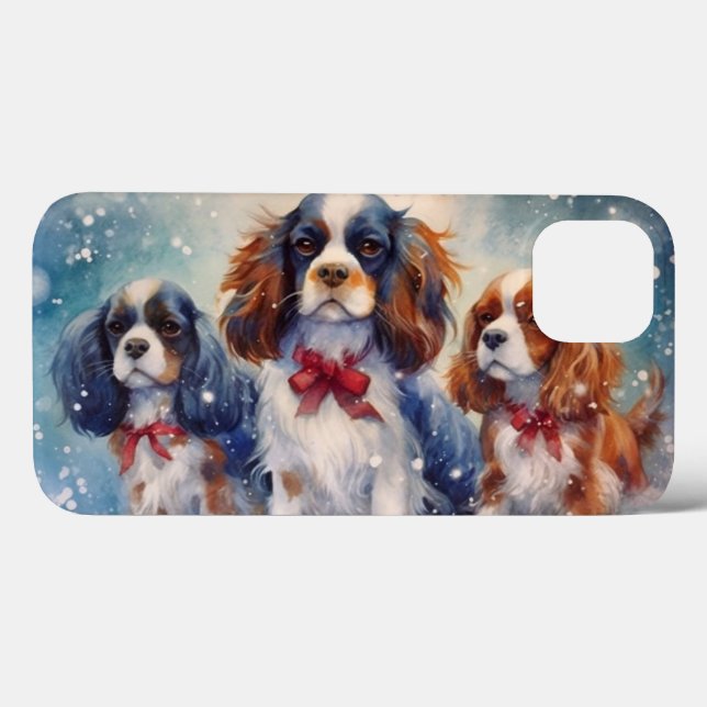  Cavalier King Charles Puppies iphone Case (Back (Horizontal))