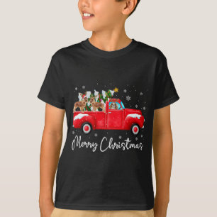 Cavalier King Charles Red Truck Christmas Santa Xm T-Shirt