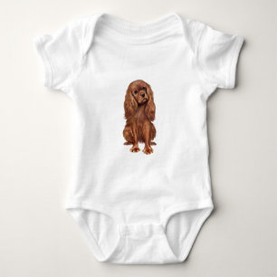 Cavalier King Charles - Ruby Baby Bodysuit