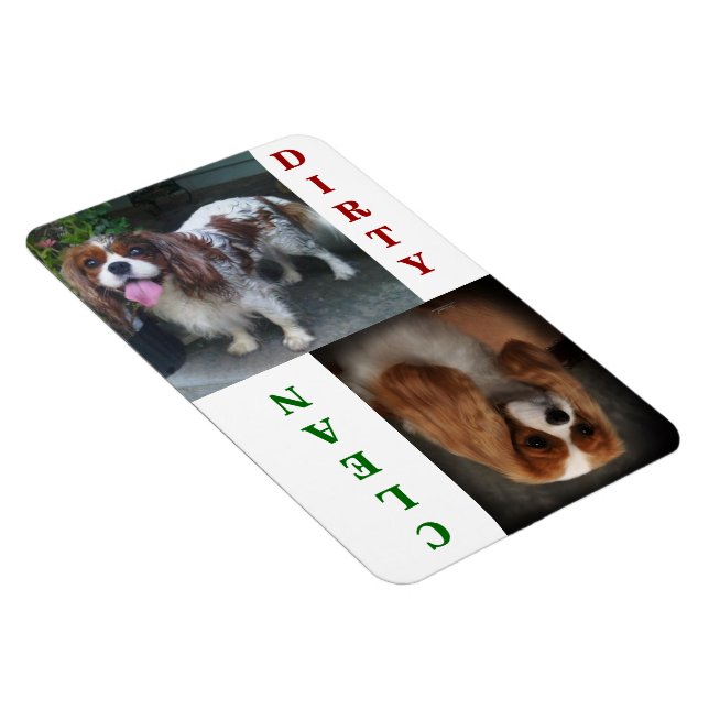 Cavalier King Charles Scarlet Dishwasher Magnet (Right Side)