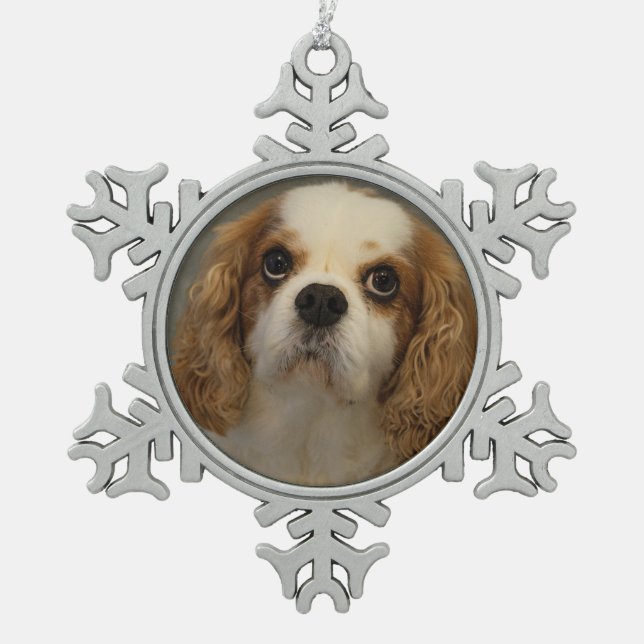 Cavalier King Charles Snowflake Ornament (Front)
