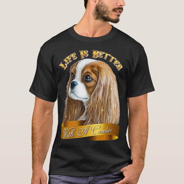 Cavalier King Charles Spaniel  (2) T-Shirt (Front)