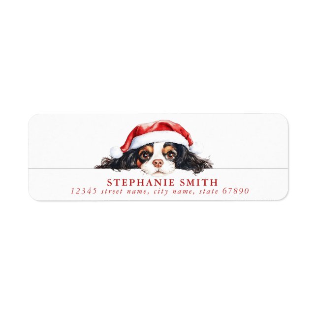 Cavalier King Charles Spaniel Address Labels (Front)