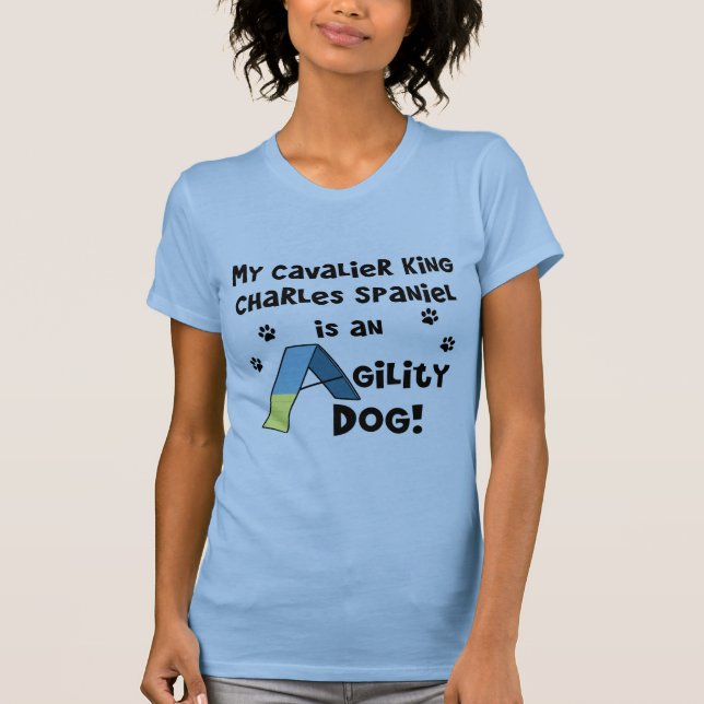 Cavalier King Charles Spaniel Agility Dog T-Shirt (Front)