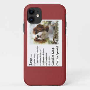 Cavalier King Charles Spaniel Art Love Is iPhone 11 Case