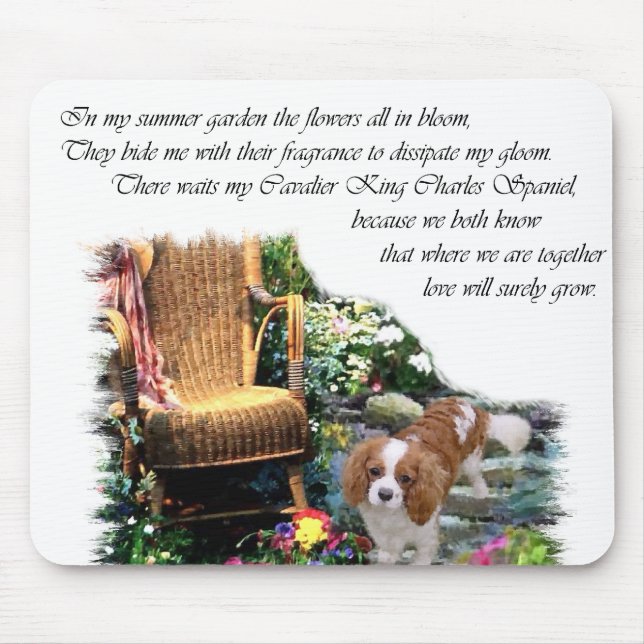 Cavalier King Charles Spaniel Art Mouse Mat (Front)