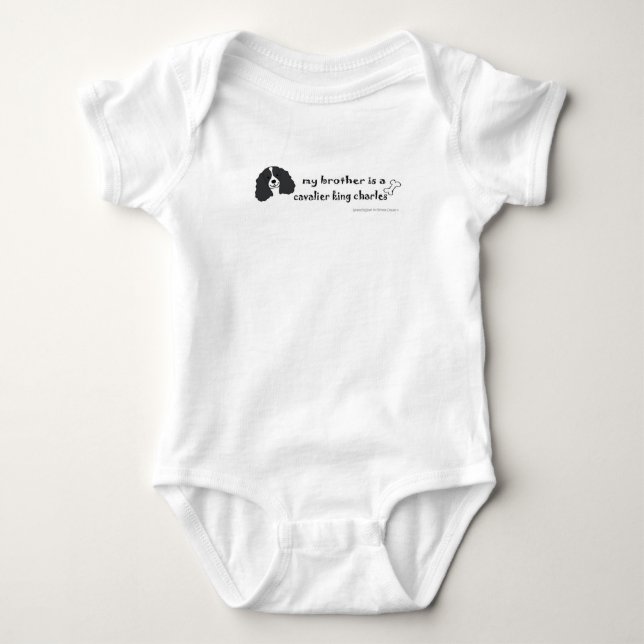 cavalier king charles spaniel baby bodysuit (Front)