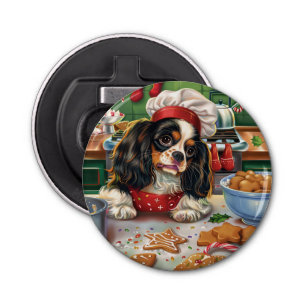 Cavalier King Charles Spaniel Baking Christmas Bottle Opener