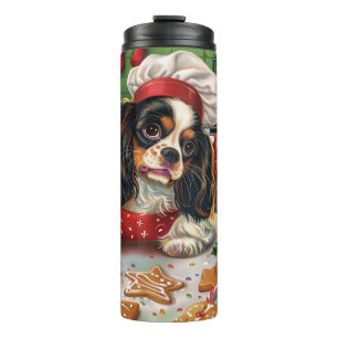 Cavalier King Charles Spaniel Baking Christmas Thermal Tumbler
