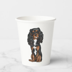 Cavalier King Charles Spaniel - Black and Tan Paper Cups