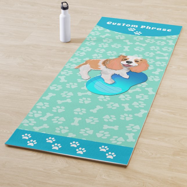 Cavalier King Charles Spaniel Canine Fitness Yoga Mat (In Situ)