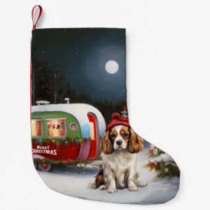 Cavalier King Charles Spaniel Caravan Christmas Small Christmas Stocking
