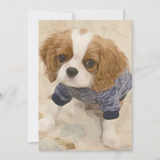 Cavalier King Charles Spaniel card (Front)