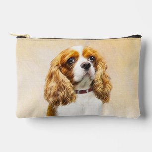 Cavalier King Charles Spaniel Cav Dog Art Painting Accessory Pouch
