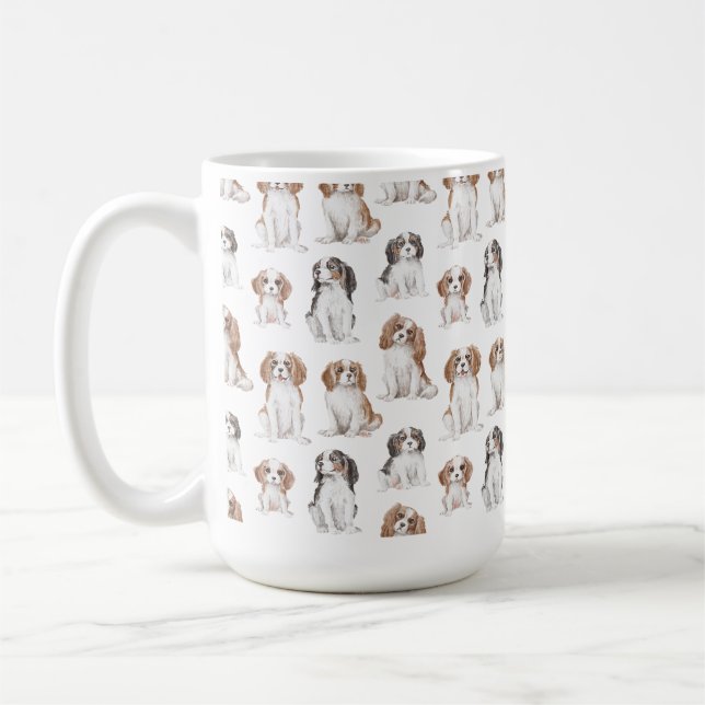 Cavalier King Charles Spaniel Ceramic Mug (Left)