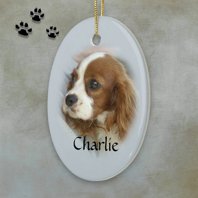Cavalier King Charles Spaniel Ceramic Tree Decoration (Creator Uploaded)