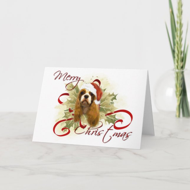 Cavalier King Charles Spaniel Christmas Cards (Front)