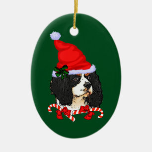 Cavalier King Charles Spaniel Christmas Ceramic Tree Decoration